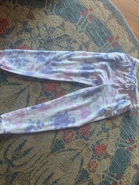 Ocean Drive Pastel Tie-Dye Joggers in Lavender, Pink & Cream